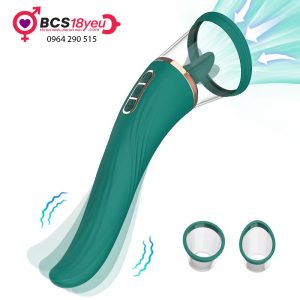 Đồ chơi tình dục 2 đầu rung hút liếm kích thích ngực và âm vật Sucking Massage Stick