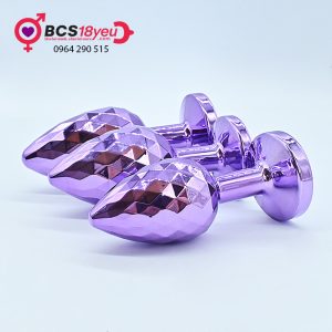 Đồ chơi anal plug kích thích hậu môn nút hậu inox kim cương đẳng cấp sang trọng